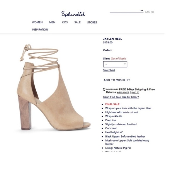 Splendid Jaylen Tan Leather Open Toe Booties Boots Ankle Tie Platform Heels 6.5​ - Picture 3 of 16